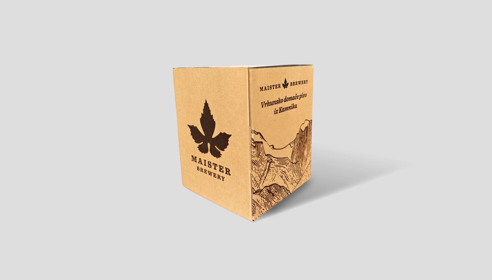 Za podjetje Oben-auf, ki skrbi za kakovostne strešne rešitve, in kamniško pivovarno Maister Brewery smo poiskali skupno zgodbo, ki osveži. V poletnih mesecih bo Oben-auf svojim poslovnim partnerjem – pridnim krovcem – podarjal komplet osvežilnih piv Maister, zapakiran v premišljeno in kreativno oblikovani embalaži. Ustvarili smo obliko nalepke za komplet piv Maister Brewery, ki jo zaznamuje igriv, a hkrati ciljno usmerjen nagovor: »Na dopust? Še ne. Na pavzo? Z veseljem!« in "Mojstrska izbira: ohlajeno in osvežilno."